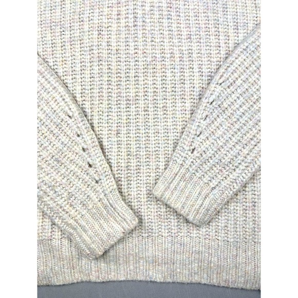 J. Crew Women's S Merino Wool Blend Pastel Rainbow Confetti Cozy Knit Sweater - Picture 2 of 13